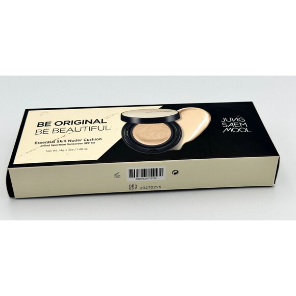 Jung Saem Mool Essential Skin Nuder Cushion Bundle set 14g +(2) Refill 21-Medium - Picture 5 of 9